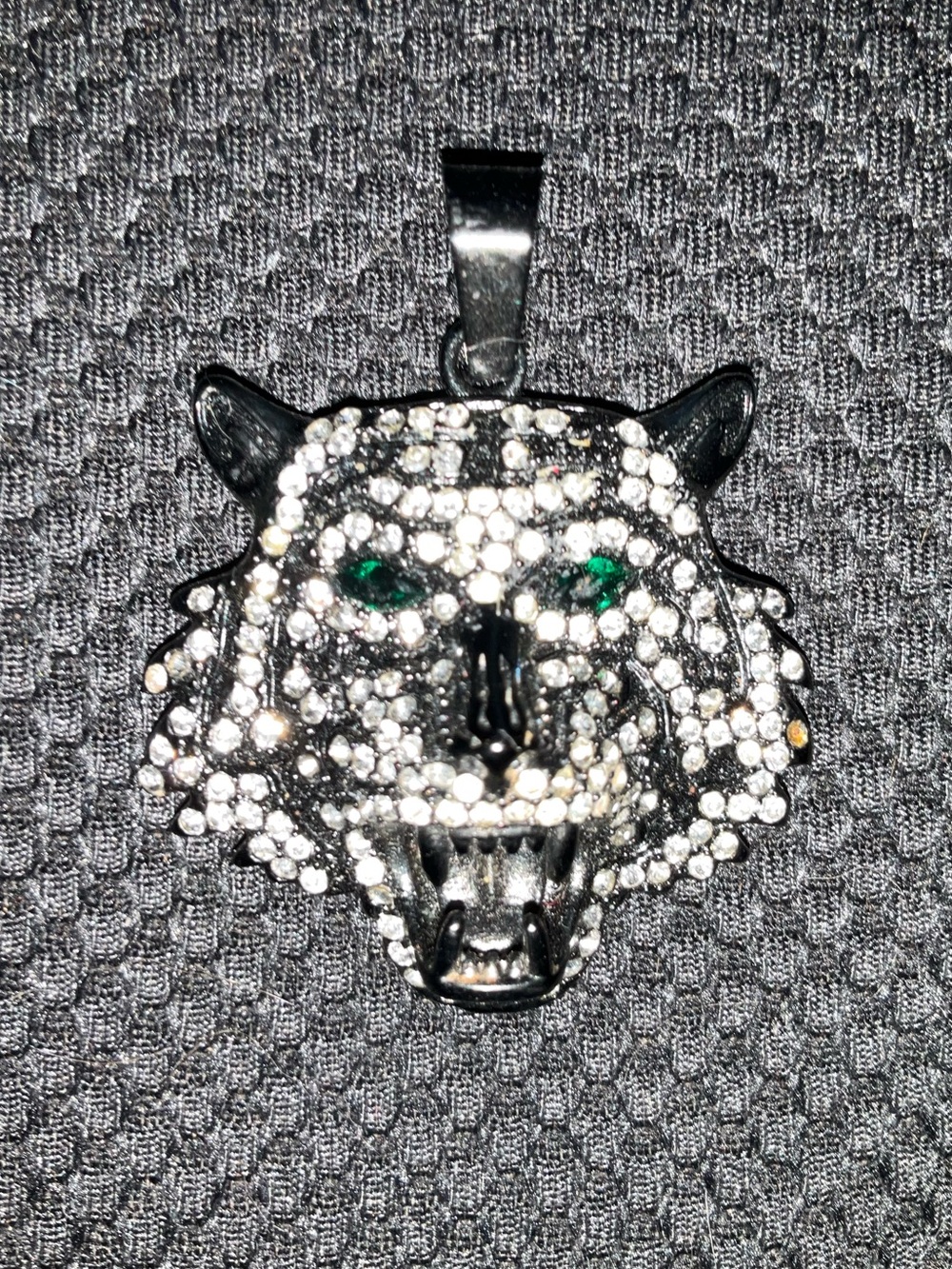 Ed Hardy rhinestone Tiger pendant